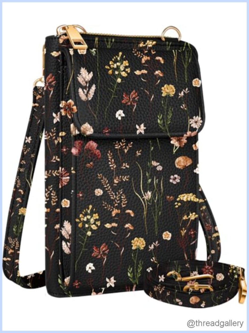 Crossbody Phone Bag with Oversized Pocket & Card Slots